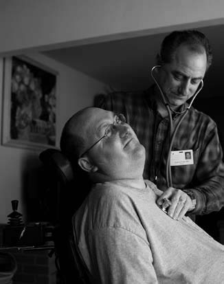 denlow with his hospice nurse andrew gatz